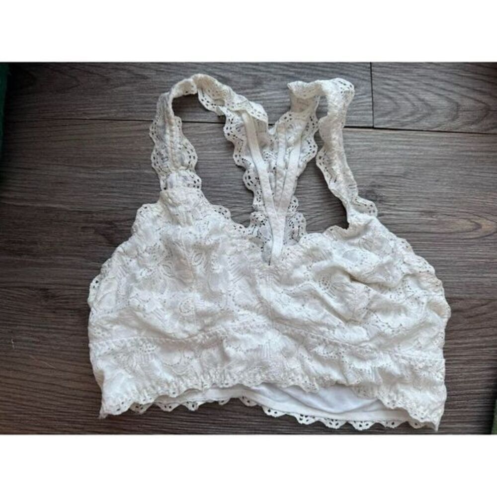 Felina White Lace‎ Bralette Size Small